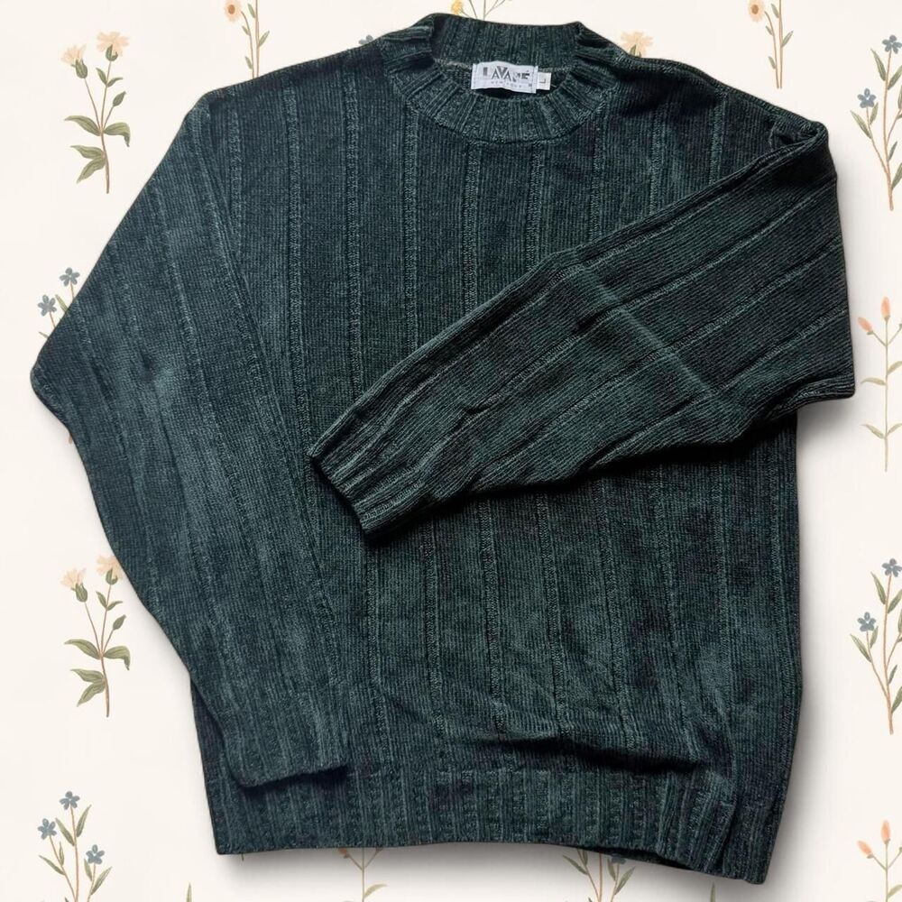 Vintage Lavané Grandpacore Textured Cozy Knit Sweater Large